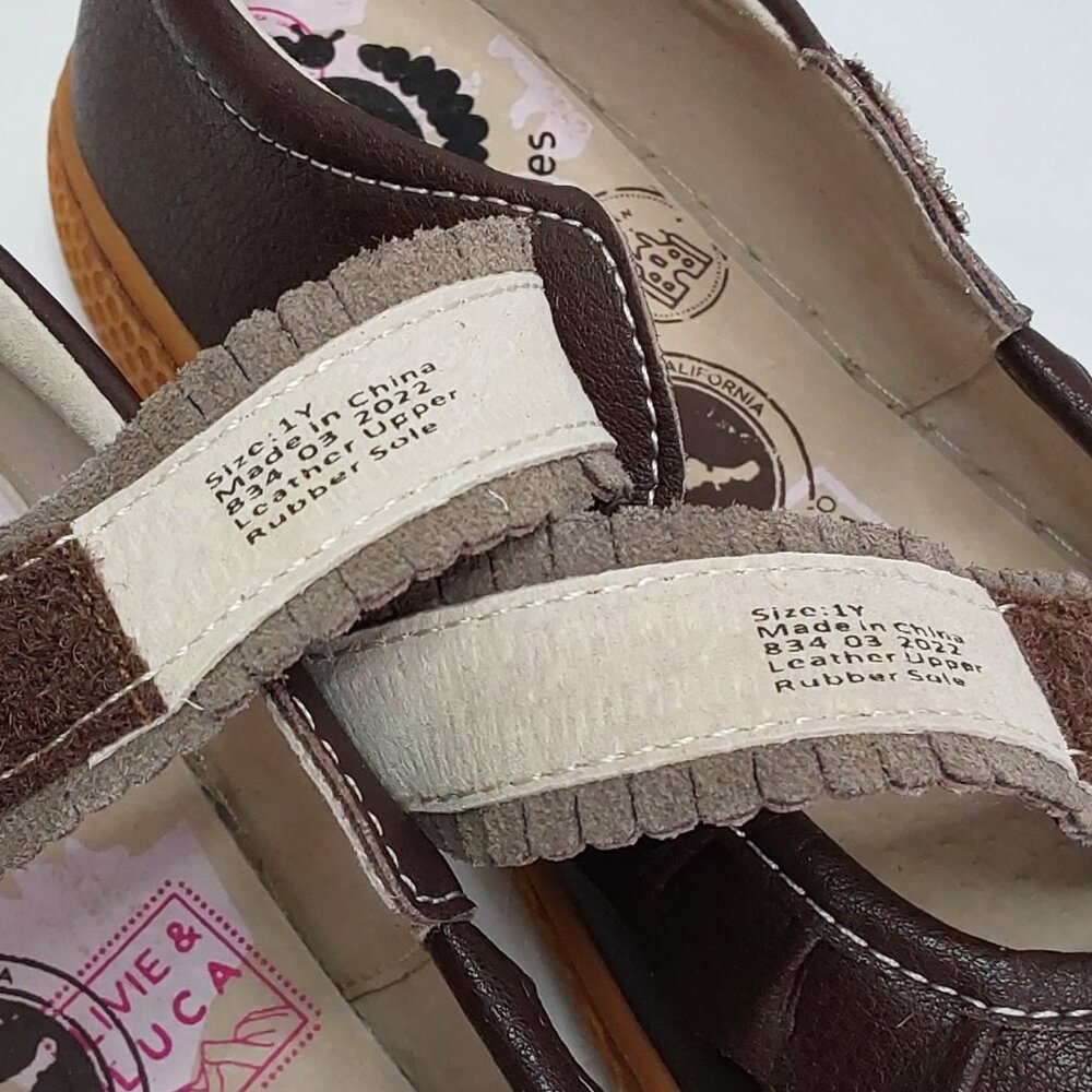 LIVIE & LUCA 'RUCHE CLASSIC' PEBBLED LEATHER MARY-JANE SHOES RICH~MOCHA NEW - Picture 13 of 16